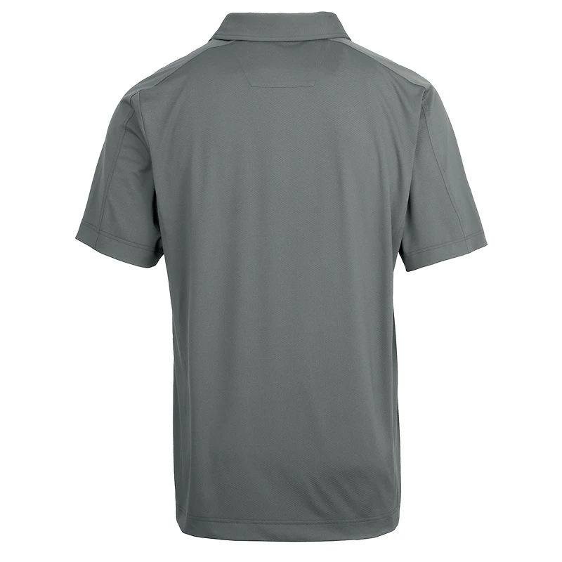 Polo extensible texturé Prospect pour homme Cutter & Buck Steel des Rays de Tampa Bay