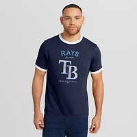 T-shirt à col rond délavé bleu marine de la collection Darius Rucker par Fanatics pour homme