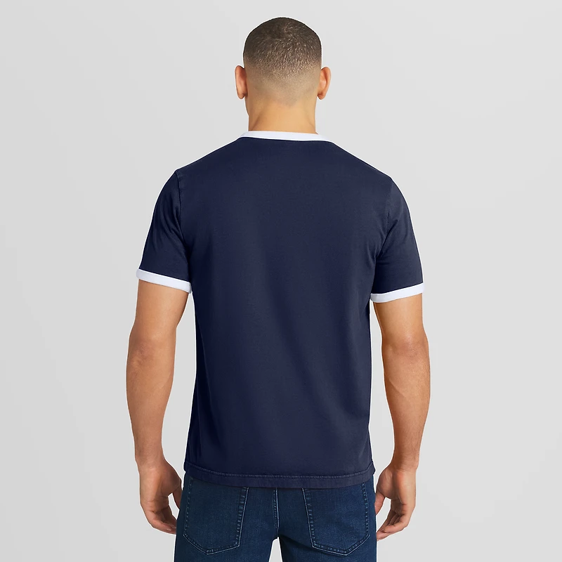 T-shirt à col rond délavé bleu marine de la collection Darius Rucker par Fanatics pour homme