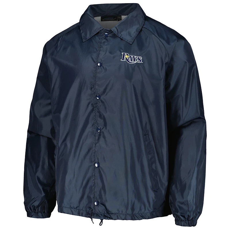 Veste coupe-vent raglan à bouton-pression pour hommes des Rays de Tampa Bay Dunbrooke bleu marine