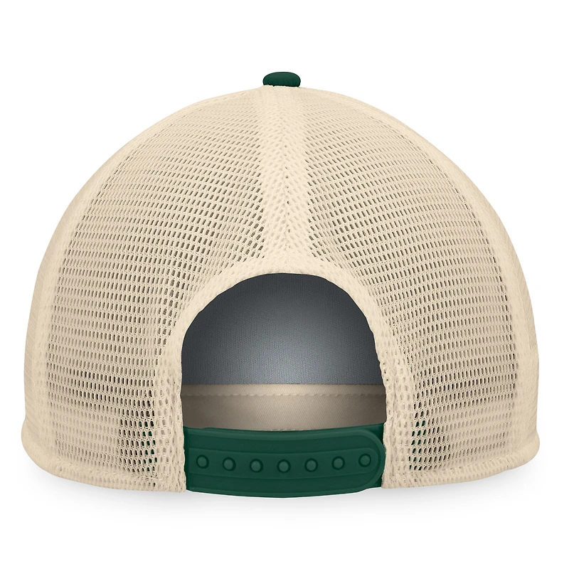 Casquette Snapback de camionneur en mousse Talley de la collection Cooperstown des Rays de Tampa Bay Fanatics noir/vert pour hommes