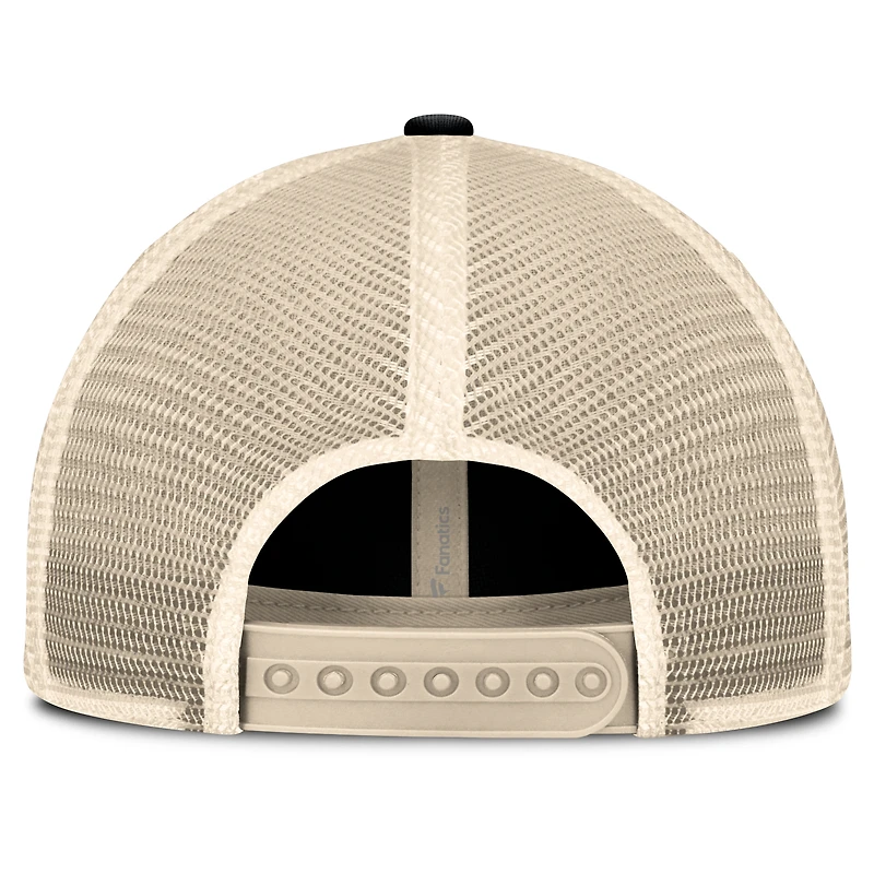 Men's Fanatics  Black/Natural Tampa Bay Rays Cooperstown Collection Eastbound Mesh Adjustable Hat