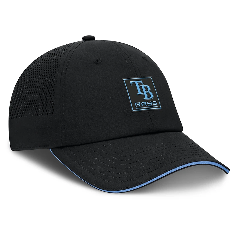Casquette ajustable noire Tampa Bay Rays Level Up Driver Fanatics pour homme