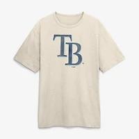 T-shirt Fanatics crème Tampa Bay Rays Stadium Slub pour homme