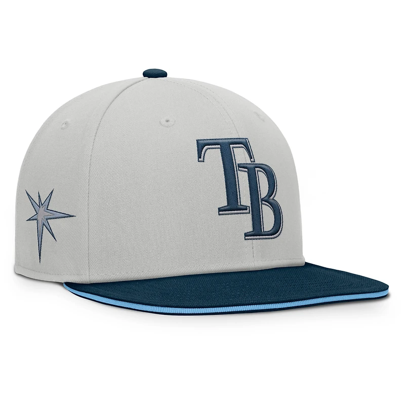 Men's Fanatics Gray Tampa Bay Rays Knuckleball Snapback Hat