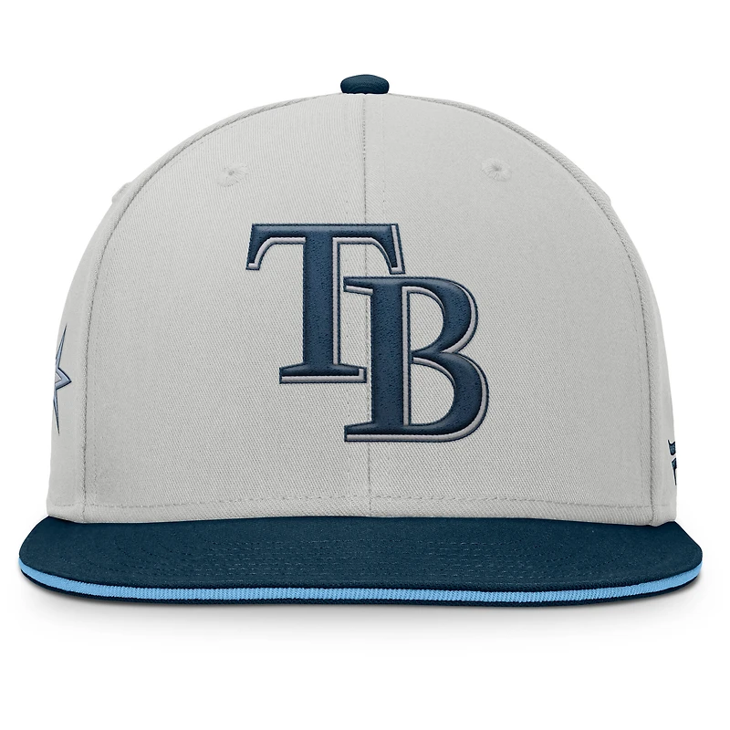 Men's Fanatics Gray Tampa Bay Rays Knuckleball Snapback Hat