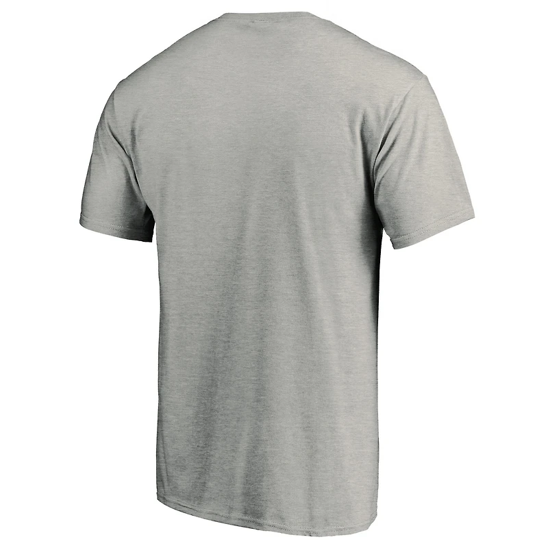 Men's Fanatics Heather Gray Tampa Bay Rays Official Logo T-Shirt