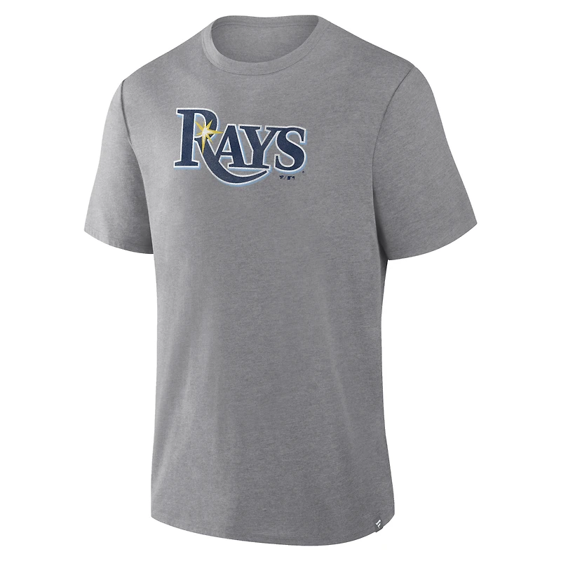 Men's Fanatics Heather Gray Tampa Bay Rays Play Tribute Tri-Blend T-Shirt