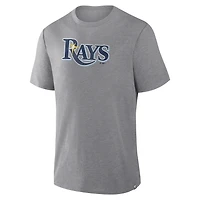 Men's Fanatics Heather Gray Tampa Bay Rays Play Tribute Tri-Blend T-Shirt