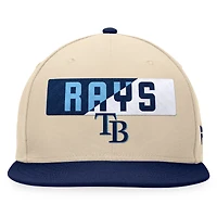 Casquette Snapback Cycle Snapback des Rays de Tampa Bay Fanatics kaki/bleu marine pour hommes