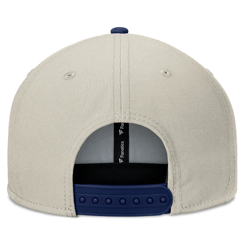 Men's Fanatics Khaki/Navy Tampa Bay Rays Team Two-Tone Snapback Hat