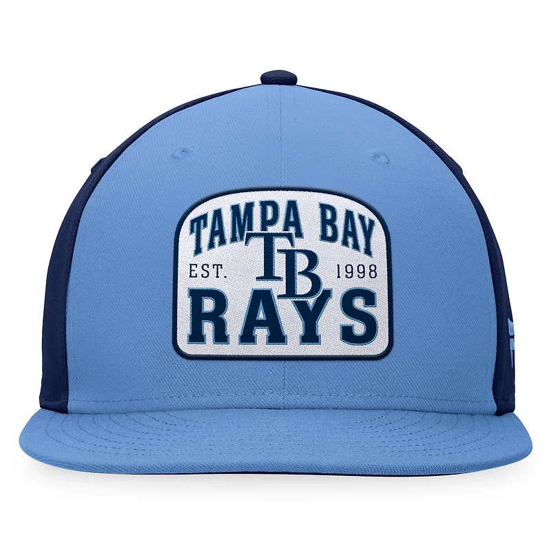 Men's Fanatics Light Blue/Navy Tampa Bay Rays Cycle Snapback Hat
