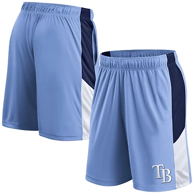 Short bleu clair avec logo principal des Rays de Tampa Bay Fanatics pour hommes