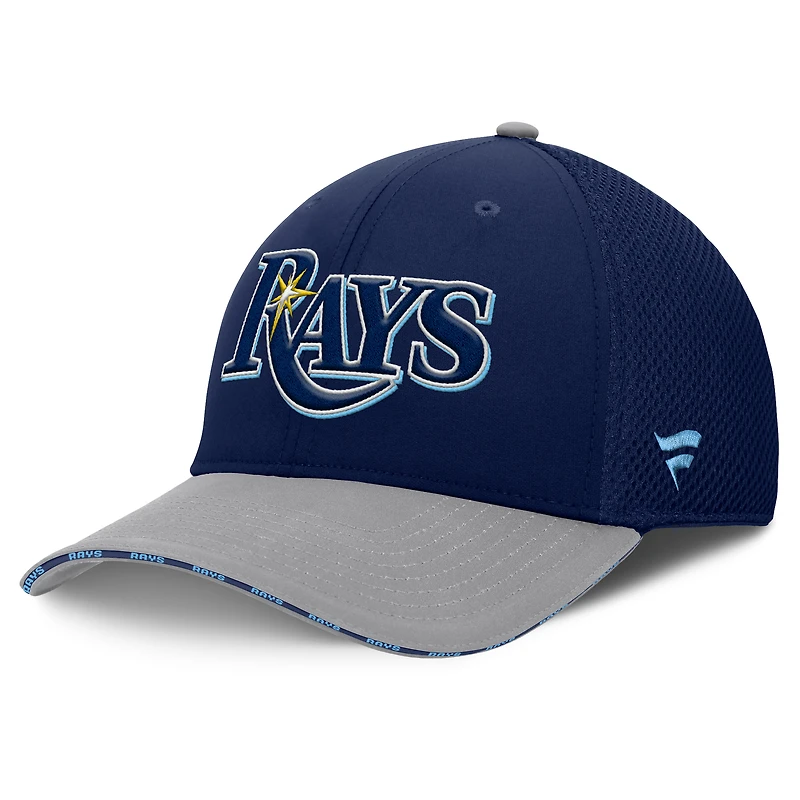 Casquette Fanatics Flex bleu marine/gris des Rays de Tampa Bay pour homme