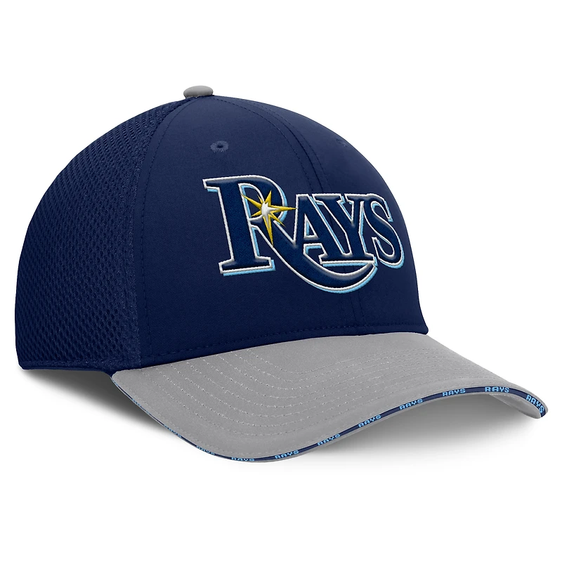 Casquette Fanatics Flex bleu marine/gris des Rays de Tampa Bay pour homme
