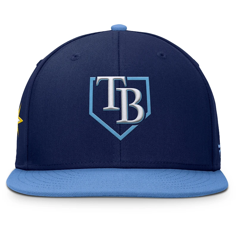 Men's Fanatics Navy/Light Blue Tampa Bay Rays Batter's Box Snapback Hat
