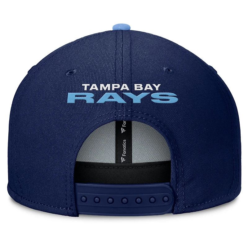 Men's Fanatics Navy/Light Blue Tampa Bay Rays Batter's Box Snapback Hat