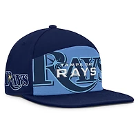 Men's Fanatics Navy/Light Blue Tampa Bay Rays Clubhouse Splitter Snapback Hat