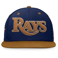 Men's Fanatics Navy/Tan Tampa Bay Rays Splinter Fitted Hat