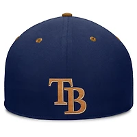 Men's Fanatics Navy/Tan Tampa Bay Rays Splinter Fitted Hat