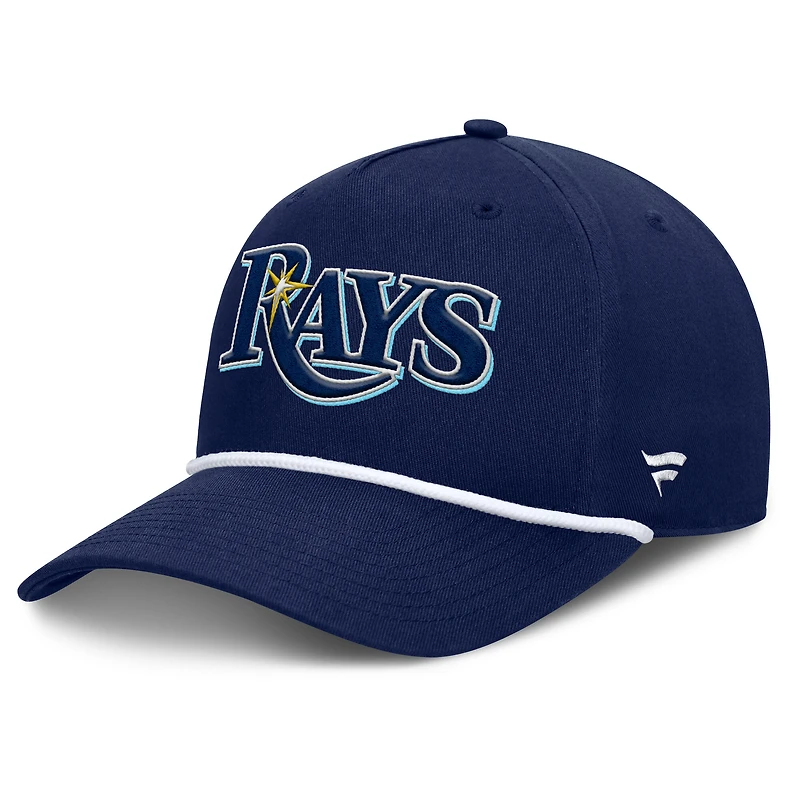 Casquette ajustable en forme de A pour hommes Fanatics Navy Tampa Bay Rays Clubhouse Foul Ball