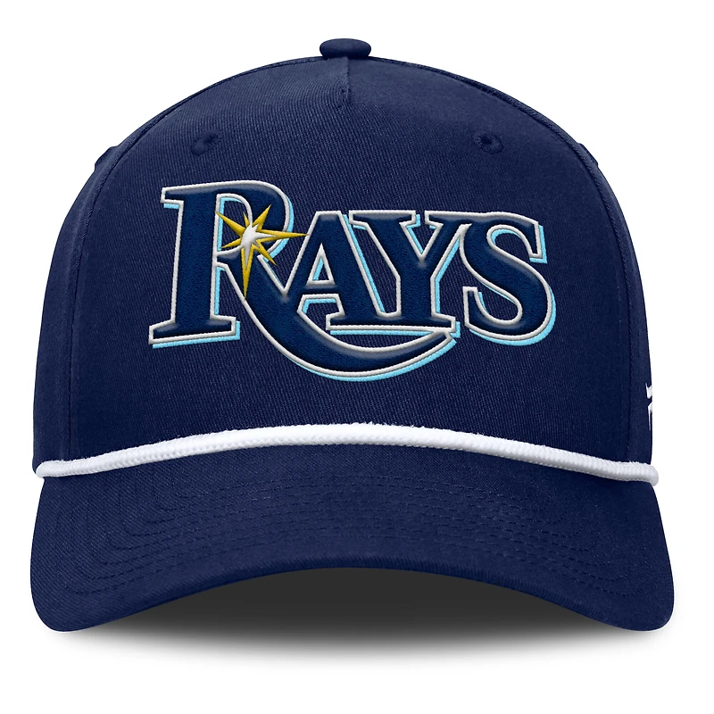 Casquette ajustable en forme de A pour hommes Fanatics Navy Tampa Bay Rays Clubhouse Foul Ball