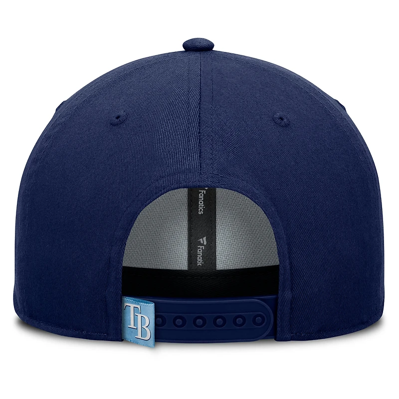 Casquette ajustable en forme de A pour hommes Fanatics Navy Tampa Bay Rays Clubhouse Foul Ball