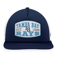 Men's Fanatics  Navy Tampa Bay Rays Foam Front Patch Trucker Snapback Hat