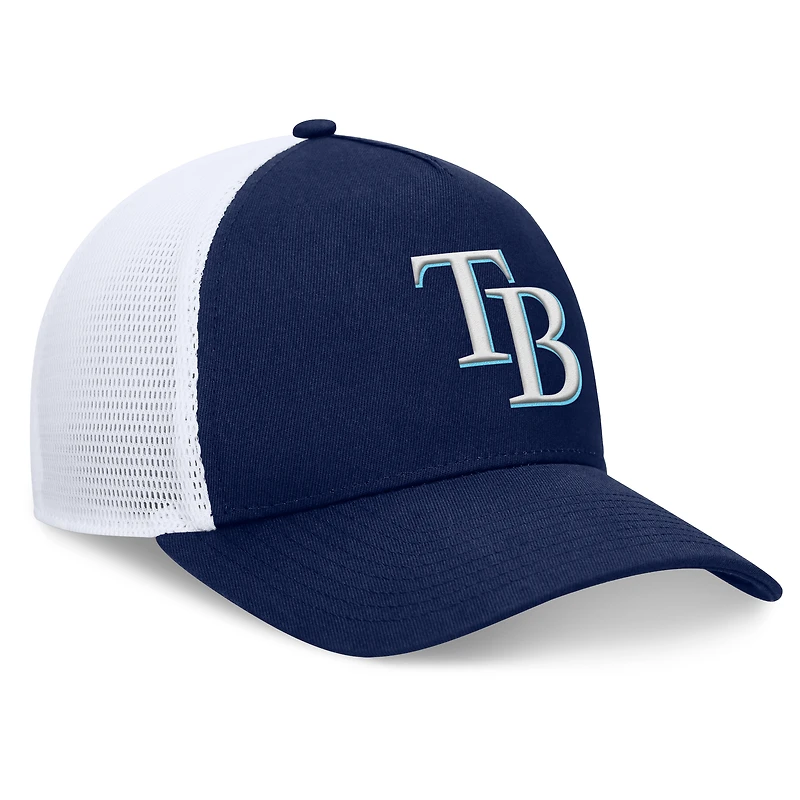 Men's Fanatics Navy Tampa Bay Rays Fundamental A-Frame Adjustable Hat