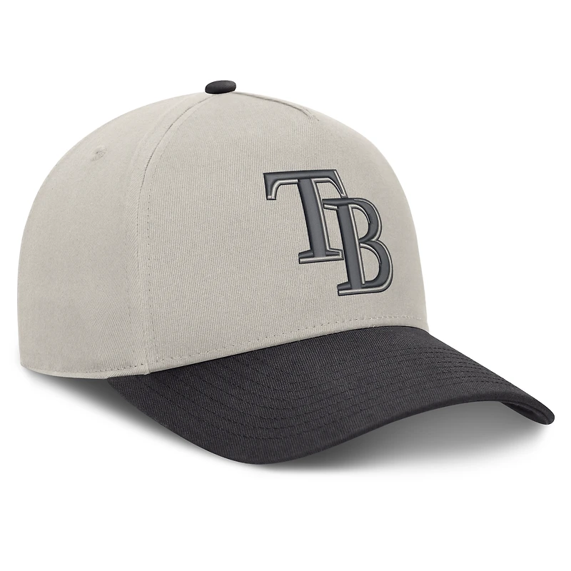 Casquette ajustable Wonder A-Frame Tampa Bay Rays pour homme, couleur pierre/graphite, de la marque Fanatics.