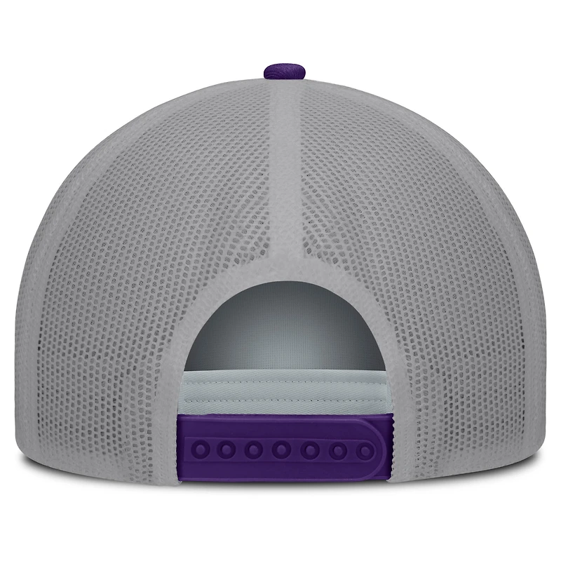 Men's Fanatics White/Purple Tampa Bay Rays On Deck A-Frame Snapback Hat