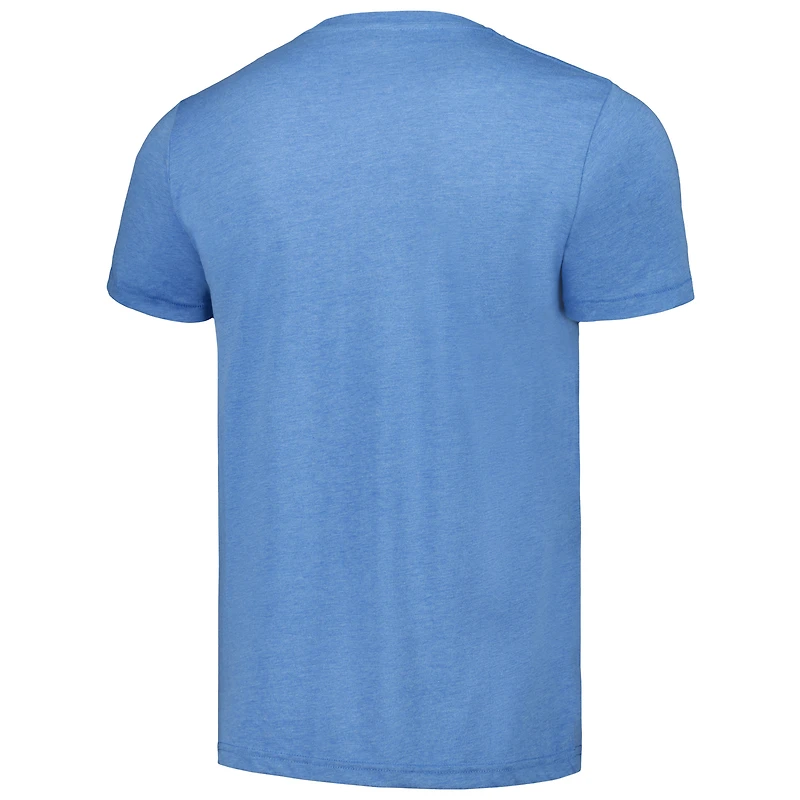 Men's Homage Light Blue Tampa Bay Rays Doodle Collection More Cowbell Tri-Blend T-Shirt