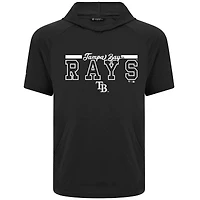 Men's Levelwear Black Tampa Bay Rays Phase Vanguard Hoodie T-Shirt