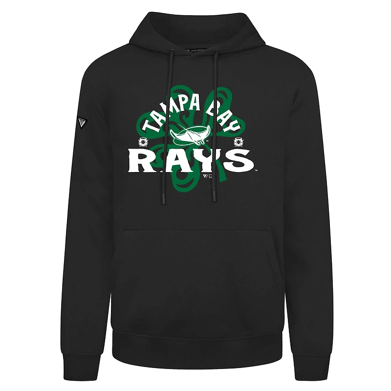 Sweat à capuche noir pour homme Tampa Bay Rays St. Patrick's Day Podium Shamrock