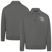 Pull zippé quart de tour gris Luxe Signature Tampa Bay Rays pour homme Levelwear