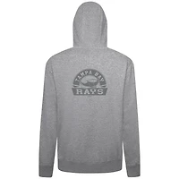 Men's Levelwear Gray Tampa Bay Rays Podium Banner Arch Full-Zip Hoodie