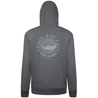 Sweat à capuche gris Levelwear pour homme Tampa Bay Rays Podium Valiant