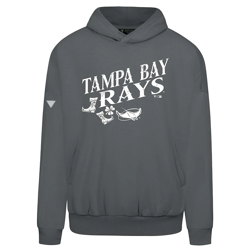 Sweat à capuche gris Tampa Bay Rays St. Patrick's Day pour homme Levelwear