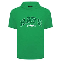 Sweat à capuche manches courtes et carreaux pour homme avec motif de phase la Saint-Patrick des Tampa Bay Rays Levelwear