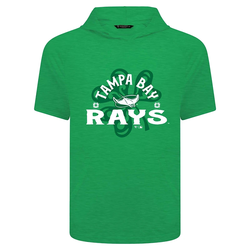 Men's Levelwear Green Tampa Bay Rays St. Patrick's Day Phase Shamrock Short Sleeve T-Shirt Hoodie