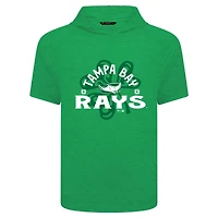 Men's Levelwear Green Tampa Bay Rays St. Patrick's Day Phase Shamrock Short Sleeve T-Shirt Hoodie