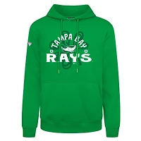 Men's Levelwear  Green Tampa Bay Rays St. Patrick's Day Podium Shamrock Pullover Hoodie