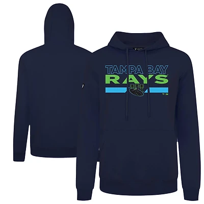 Men's Levelwear Navy Tampa Bay Rays Accolade Podium No Hitter Pullover Hoodie