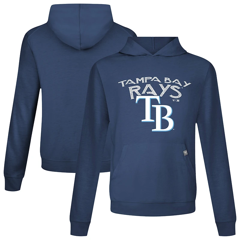 Sweat à capuche bleu marine pour homme Levelwear Tampa Bay Rays Accolade Relay Mission