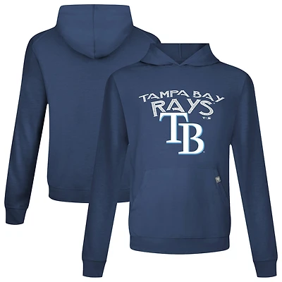 Sweat à capuche bleu marine pour homme Levelwear Tampa Bay Rays Accolade Relay Mission