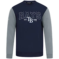 Men's Levelwear Navy Tampa Bay Rays Accolade Ultimate Textbook Pullover Sweatshirt