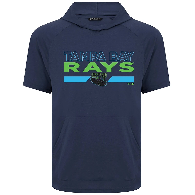 Men's Levelwear  Navy Tampa Bay Rays City Connect Phase No Hitter Hoodie T-Shirt