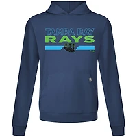 Sweat à capuche bleu marine pour homme Levelwear Tampa Bay Rays City Connect Relay No Hitter