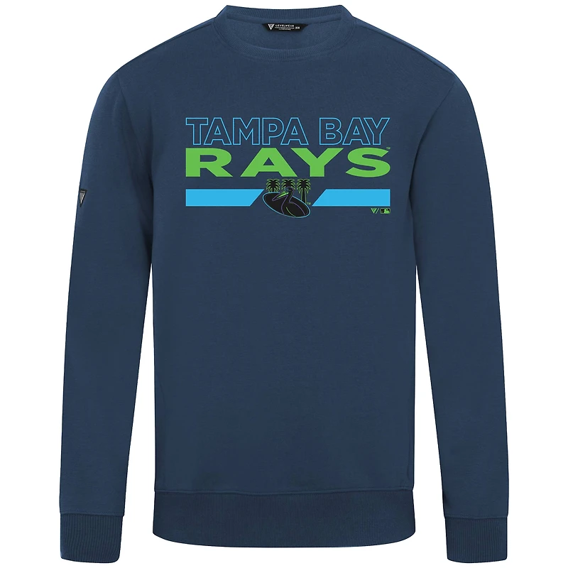 Sweat-shirt bleu marine pour homme Levelwear des Rays de Tampa Bay City Connect Zane No Hitter