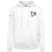 Men's Levelwear White Tampa Bay Rays Podium Grain Pullover Hoodie